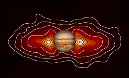 惑星周囲の高エネルギー粒子帯からの電波放射