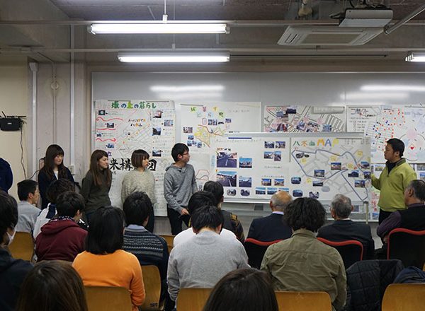 「八木山地区のまちづくり」をテーマとした学生による成果報告展 ～平成29年度太白区との共同講座～