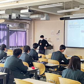 本学と宮城県白石工業高等学校が結ぶ高大接続研究事業における集中講義を行いました