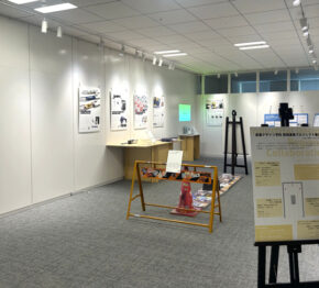 ギャラリー展示「産業デザイン学科 地域連携プロジェクト展示」がテクロビで開催中です